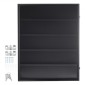 Θήκη οθόνης για αθλητικές κάρτες VEVOR 35, 24,3x30,5x2,1 ίντσες/61,7x77,5x5,3 cm, Πλαίσιο προβολής κάρτας μπέιζμπολ με 98% προστασία UV Clear View γυαλί υπολογιστή, ντουλάπι τοίχου που κλειδώνει για ποδοσφαιρική κάρτα χόκεϊ μπάσκετ