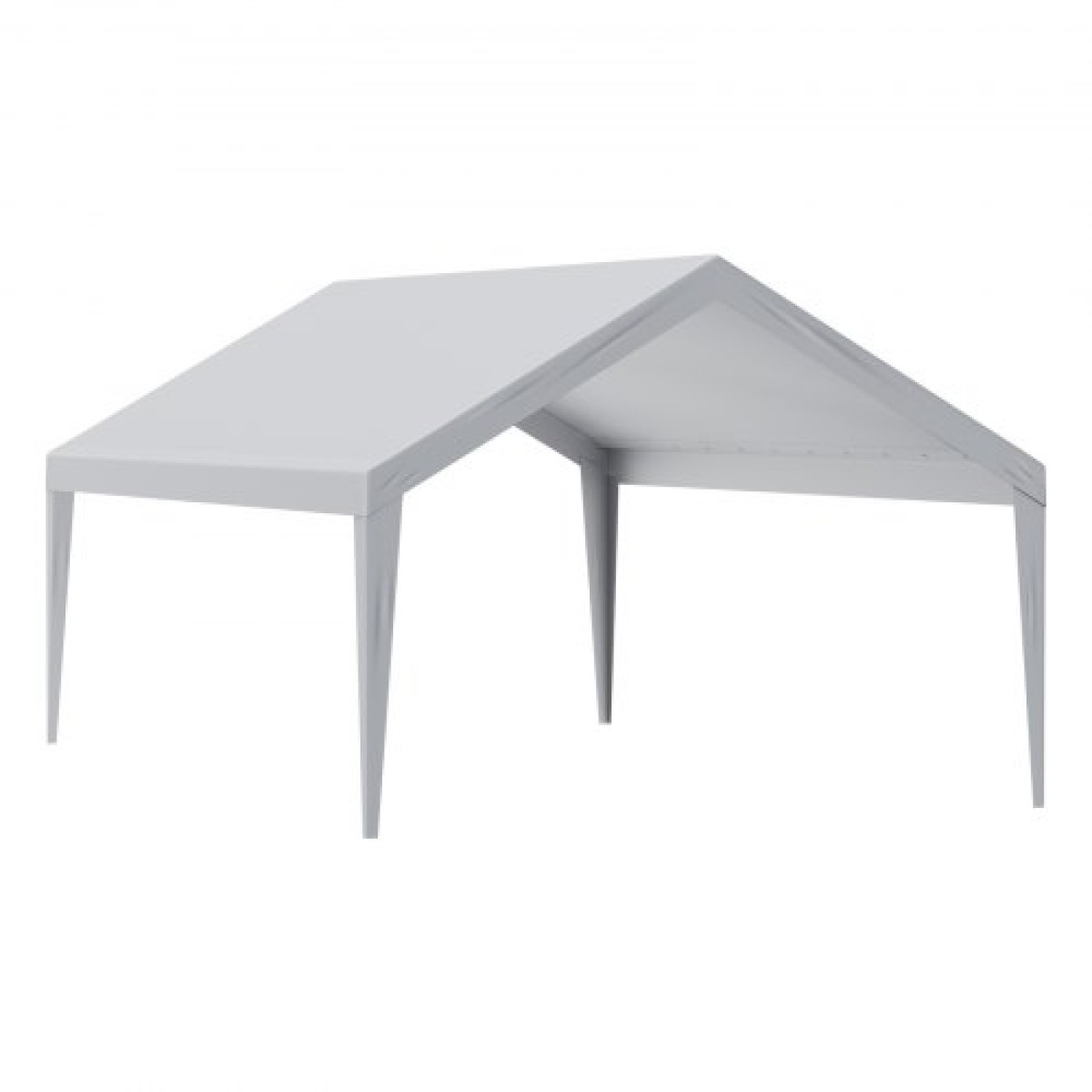 Ανταλλακτικό κάλυμμα κουβούκλιο VEVOR Carport 13 x 20 ποδιών, προστατευτικό κάλυμμα για σκηνές γκαράζ βαρέως τύπου αδιάβροχο και προστασία από την υπεριώδη ακτινοβολία, Εύκολη εγκατάσταση με μπάντζες μπάλας, γκρι (Μόνο επάνω κάλυμμα, δεν περιλαμβάνεται πλ