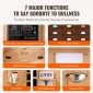VEVOR Far Infrared Wooden Sauna, Room Home Sauna Spa για 2 Άτομα, Χαμηλή EMF Far Infrared Ξύλινη Σάουνα με σκληρυμένη γυάλινη πόρτα & πολύχρωμη λάμπα LED & ηχεία Bluetooth, 1850W Εσωτερική χρήση