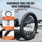 VEVOR Bike Cargo Trailer, χωρητικότητα φόρτωσης 88/100/160 lbs, βαρέως τύπου καρότσι ποδηλάτου, αναδιπλούμενος συμπαγής χώρος αποθήκευσης με γενικό κοτσαδόρο