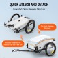 VEVOR Bike Cargo Trailer, χωρητικότητα φόρτωσης 88/100/160 lbs, βαρέως τύπου καρότσι ποδηλάτου, αναδιπλούμενος συμπαγής χώρος αποθήκευσης με γενικό κοτσαδόρο