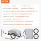 VEVOR Bike Cargo Trailer, χωρητικότητα φόρτωσης 88/100/160 lbs, βαρέως τύπου καρότσι ποδηλάτου, αναδιπλούμενος συμπαγής χώρος αποθήκευσης με γενικό κοτσαδόρο