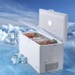 VEVOR Chest Freezer, 17,2 cu.ft / 488 L Large Deep Freezer & 4 Αποσπώμενα καλάθια, Ανοιχτοί Επαγγελματικοί Καταψύκτες Θυρίδας με Καπάκι, Ρυθμιζόμενη θερμοκρασία 7 Επιπέδων, Φωτισμός LED, 6 Τροχοί
