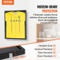 Θήκη πλαισίου οθόνης VEVOR Jersey, 24 x 32 x 1,5 ίντσες/61 x 81,3 x 3,8 cm, Μεγάλο Sport Jersey Shadow Box με 98% προστασία από υπεριώδη ακτινοβολία για υπολογιστή και κρεμάστρες, για μπλούζα και στολή χόκεϊ ποδοσφαίρου μπάσκετ μπάσκετ, μαύρη