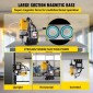 VEVOR 1100W Magnetic Drill Press 12000 N Magnet Force με 6 τμχ Δακτυλιοειδείς μύτες κοπής HSS