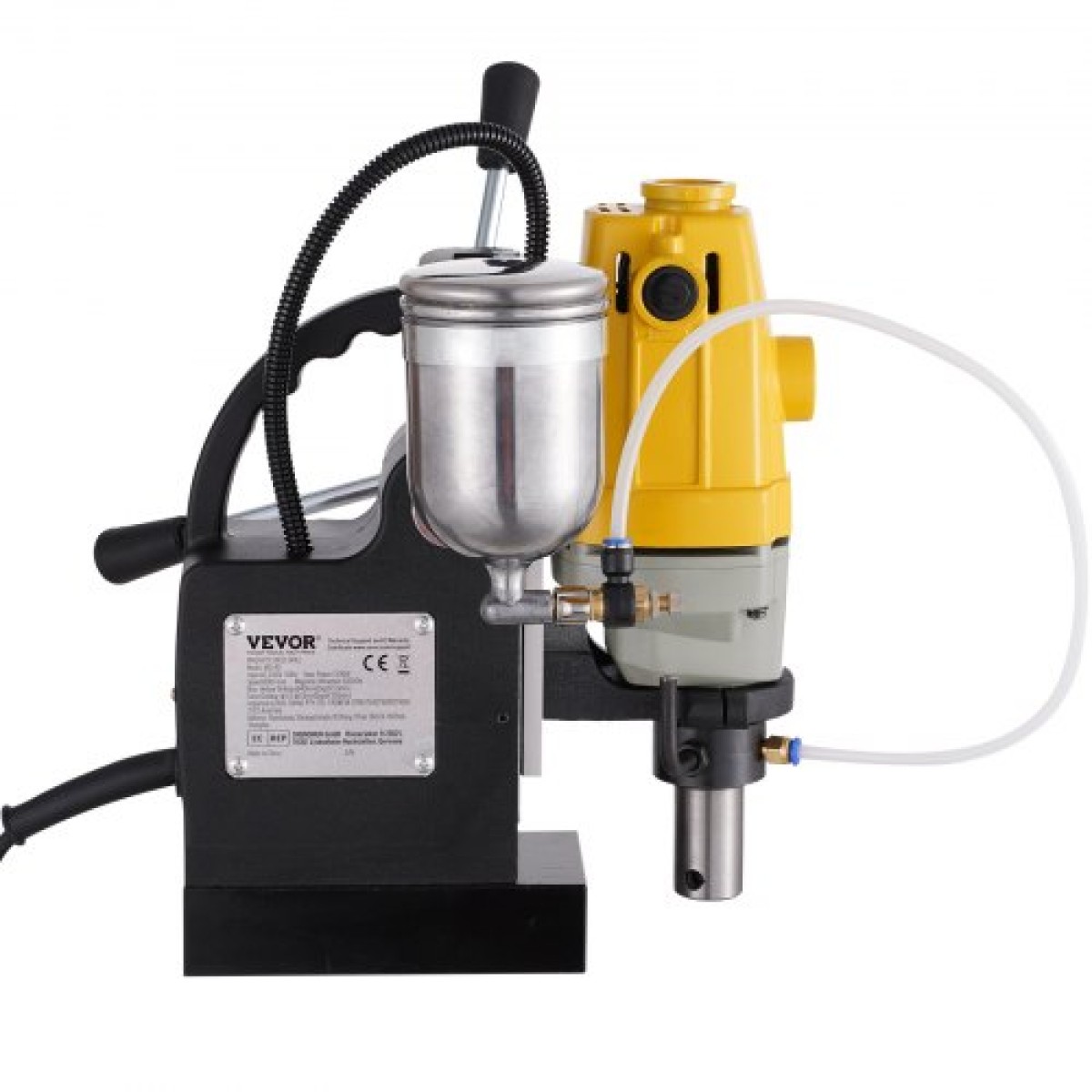 VEVOR 1100W Magnetic Drill Press 12000 N Magnet Force με 6 τμχ Δακτυλιοειδείς μύτες κοπής HSS
