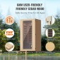VEVOR Far Infrared Wood Sauna, Room Home Sauna Spa για 1 έως 2 Άτομα, Low EMF Far Infrared Wood Sauna με σκληρυμένη γυάλινη πόρτα & πολύχρωμη λάμπα & ηχεία Bluetooth & φώτα χρωματοθεραπείας,