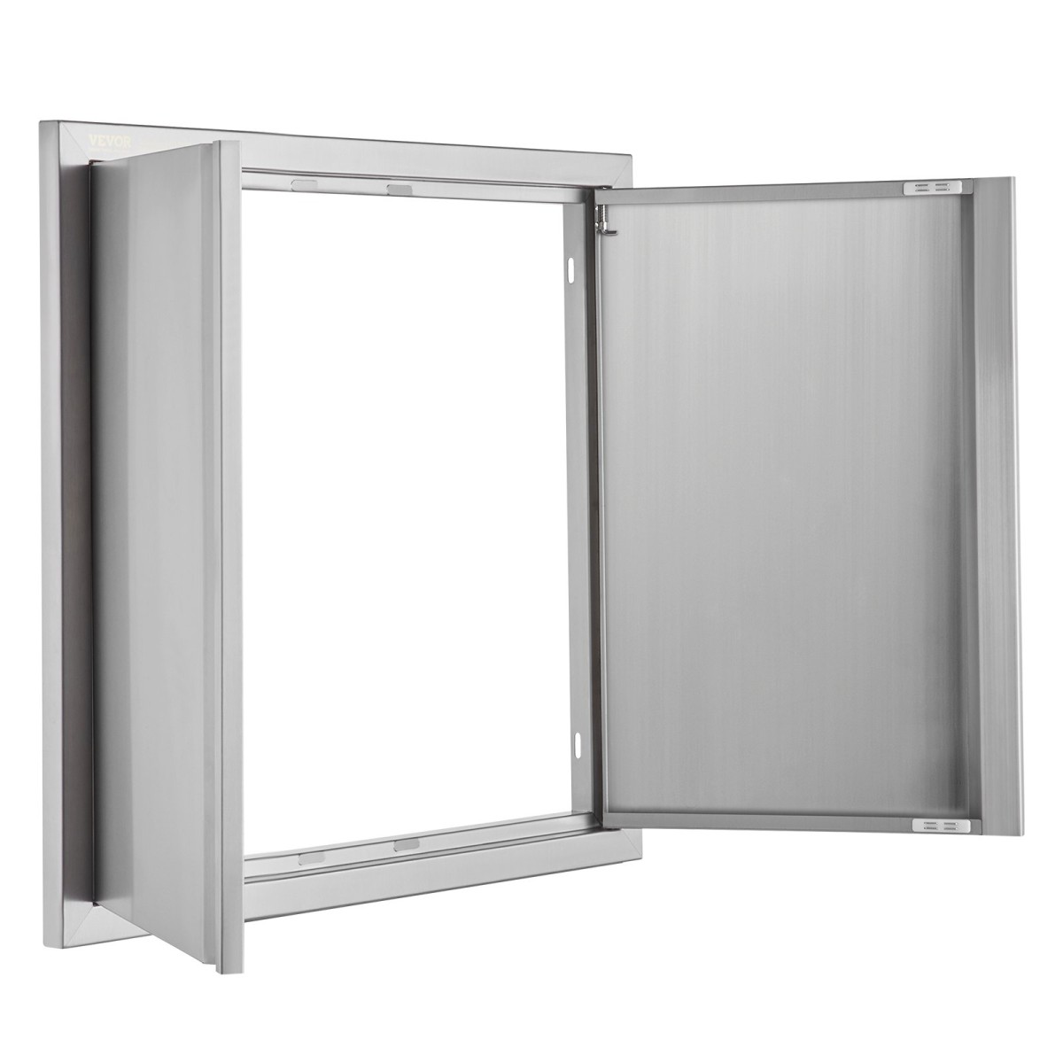 VEVOR BBQ Access Door, 660x610 mm Διπλή Πόρτα Εξωτερικής Κουζίνας, Πόρτα από ανοξείδωτο ατσάλι, Flush Mount Door, Wall Κατακόρυφη Πόρτα με Χειρολαβές, για BBQ Island, Ψητοπωλείο, Εξωτερικό ντουλάπι