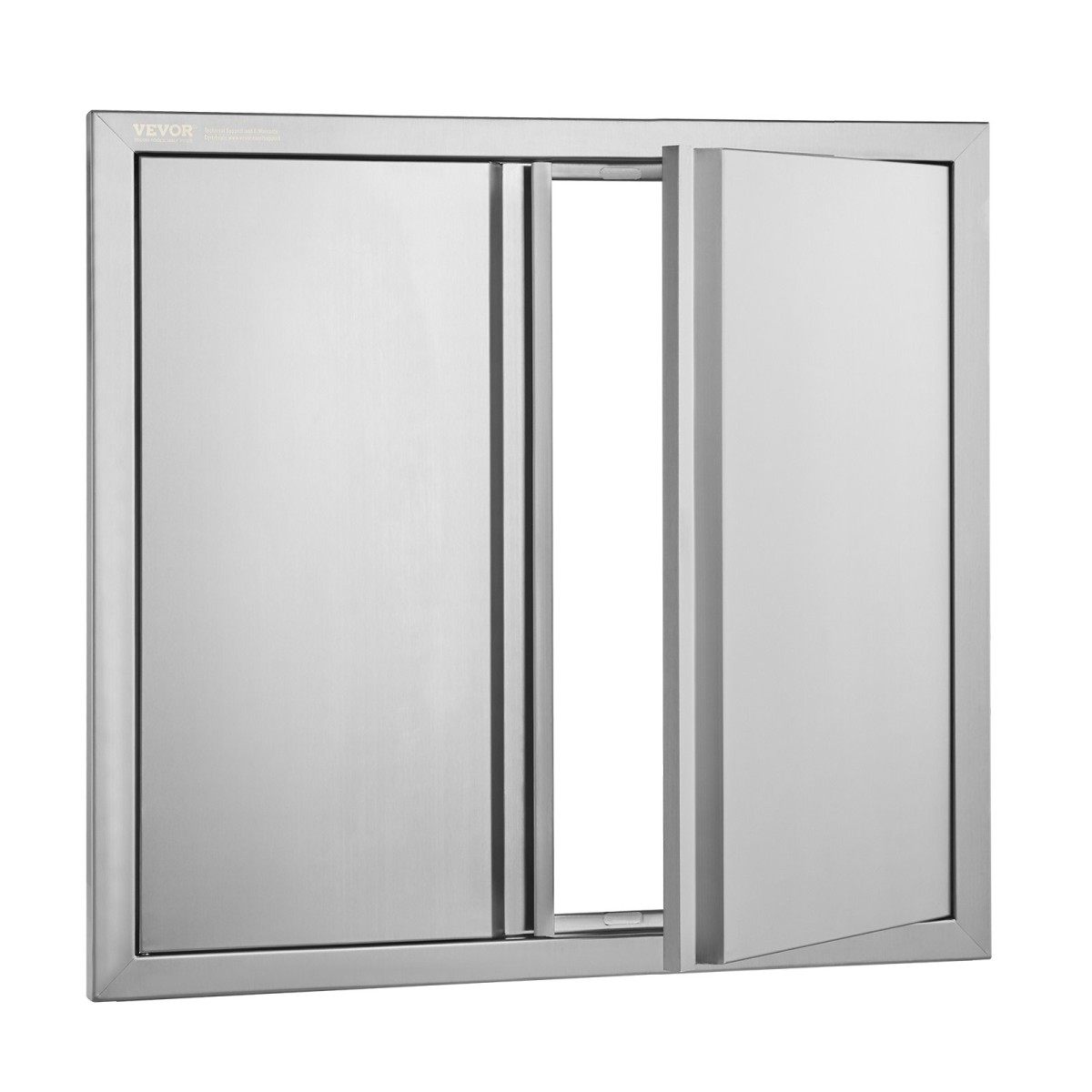 VEVOR BBQ Access Door, 660x610 mm Διπλή Πόρτα Εξωτερικής Κουζίνας, Πόρτα από ανοξείδωτο ατσάλι, Flush Mount Door, Wall Κατακόρυφη Πόρτα με Χειρολαβές, για BBQ Island, Ψητοπωλείο, Εξωτερικό ντουλάπι
