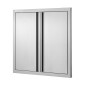 VEVOR BBQ Access Door, 660x610 mm Διπλή Πόρτα Εξωτερικής Κουζίνας, Πόρτα από ανοξείδωτο ατσάλι, Flush Mount Door, Wall Κατακόρυφη Πόρτα με Χειρολαβές, για BBQ Island, Ψητοπωλείο, Εξωτερικό ντουλάπι