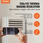 Θερμική κάμερα VEVOR για Android & IOS, ασύρματη θερμική απεικόνιση υπερύθρων ανάλυσης 256 x 192 υπερύθρων με WiFi & οπτική κάμερα, θερμική κάμερα 25 Hz Rate Refresh Rate για Smartphone, -4°F-1022°F, IP54