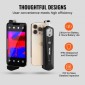 Θερμική κάμερα VEVOR για Android & IOS, ασύρματη θερμική απεικόνιση υπερύθρων ανάλυσης 256 x 192 υπερύθρων με WiFi & οπτική κάμερα, θερμική κάμερα 25 Hz Rate Refresh Rate για Smartphone, -4°F-1022°F, IP54