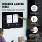 Whiteboard VEVOR Magnetic Glass, Dry Erase Board 36"x24", Επιτοίχια Μεγάλη Λευκή Γυάλινη Πίνακας χωρίς πλαίσιο, με Δίσκο μαρκαδόρου, Γόμα και 2 Μαρκαδόρους, Μαύρο