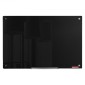 Whiteboard VEVOR Magnetic Glass, Dry Erase Board 36"x24", Επιτοίχια Μεγάλη Λευκή Γυάλινη Πίνακας χωρίς πλαίσιο, με Δίσκο μαρκαδόρου, Γόμα και 2 Μαρκαδόρους, Μαύρο