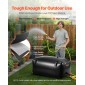 VEVOR Water Storage Bladder, 240L φορητή & πτυσσόμενη τσάντα αποθήκευσης νερού, ανθεκτική στη φθορά 1000D PVC τσάντα μαλακών νερών, στεγανά δοχεία κάμπινγκ για άρδευση κήπου RV έκτακτης ανάγκης, Μαύρο