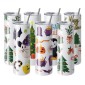 VEVOR 8 Pack Straight Sublimation Tumblers, 30 oz/850,5 g Blank Tumbler Bulk, από ανοξείδωτο χάλυβα διπλού τοιχώματος ποτηράκια με καλαμάκι, καπάκι, βούρτσα, βάση, συρρικνωμένο περιτύλιγμα, κουτί δώρου, για πρέσα θερμότητας και μεταφορά θερμότητας