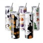 VEVOR 8 Pack Straight Sublimation Tumblers, 30 oz/850,5 g Blank Tumbler Bulk, από ανοξείδωτο χάλυβα διπλού τοιχώματος ποτηράκια με καλαμάκι, καπάκι, βούρτσα, βάση, συρρικνωμένο περιτύλιγμα, κουτί δώρου, για πρέσα θερμότητας και μεταφορά θερμότητας