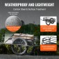 VEVOR Bike Cargo Trailer, 275 lbs/124,7 kg χωρητικότητα φορτίου, βαρέως τύπου καρότσι ποδηλάτου, αναδιπλούμενος συμπαγής χώρος αποθήκευσης & γρήγορη απελευθέρωση με γενικό κοτσαδόρο, τροχοί 20" (50,8 cm), ταιριάζει στους περισσότερους τροχούς ποδ