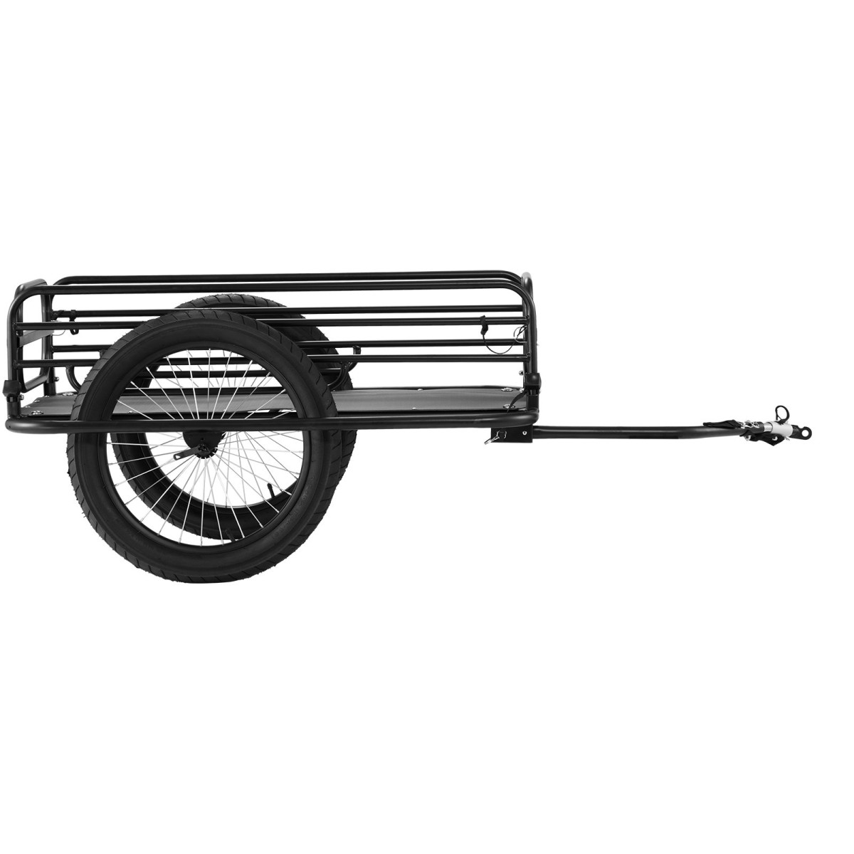 VEVOR Bike Cargo Trailer, 275 lbs/124,7 kg χωρητικότητα φορτίου, βαρέως τύπου καρότσι ποδηλάτου, αναδιπλούμενος συμπαγής χώρος αποθήκευσης & γρήγορη απελευθέρωση με γενικό κοτσαδόρο, τροχοί 20" (50,8 cm), ταιριάζει στους περισσότερους τροχούς ποδ