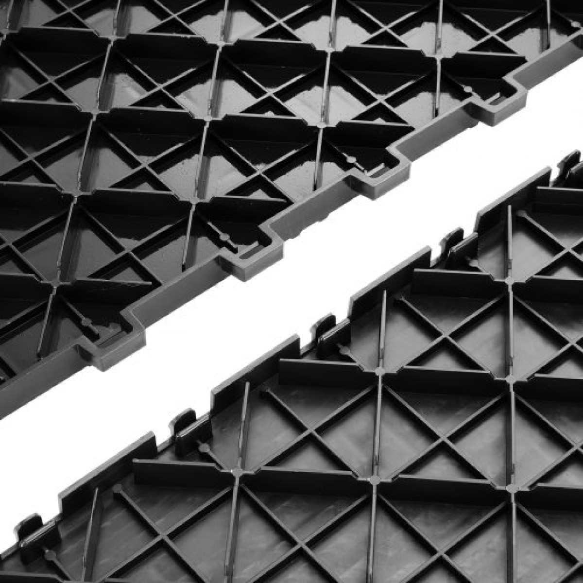 VEVOR Πλακάκια γκαράζ Interlocking, 12 x 12 x 0,53 ιντσών 50 Pack Πλακάκια δαπέδου γκαράζ, αντιολισθητικά πλακάκια δαπέδου γκαράζ διπλής όψης, για γκαράζ, υπόγεια, επισκευαστήρια, μαύρο