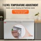 VEVOR Chest Freezer, 12,8 cu.ft / 345 L Μεγάλη κατάψυξη & 4 αφαιρούμενα καλάθια, Επαγγελματικοί καταψύκτες στο επάνω μέρος ανοιχτής πόρτας με ανοιγόμενη πόρτα με καπάκι κλειδώματος, ρυθμιζόμενη θερμοκρασία 7 επιπέδων, φωτισμός LED, 6 τροχοί