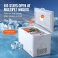 VEVOR Chest Freezer, 12,8 cu.ft / 345 L Μεγάλη κατάψυξη & 4 αφαιρούμενα καλάθια, Επαγγελματικοί καταψύκτες στο επάνω μέρος ανοιχτής πόρτας με ανοιγόμενη πόρτα με καπάκι κλειδώματος, ρυθμιζόμενη θερμοκρασία 7 επιπέδων, φωτισμός LED, 6 τροχοί