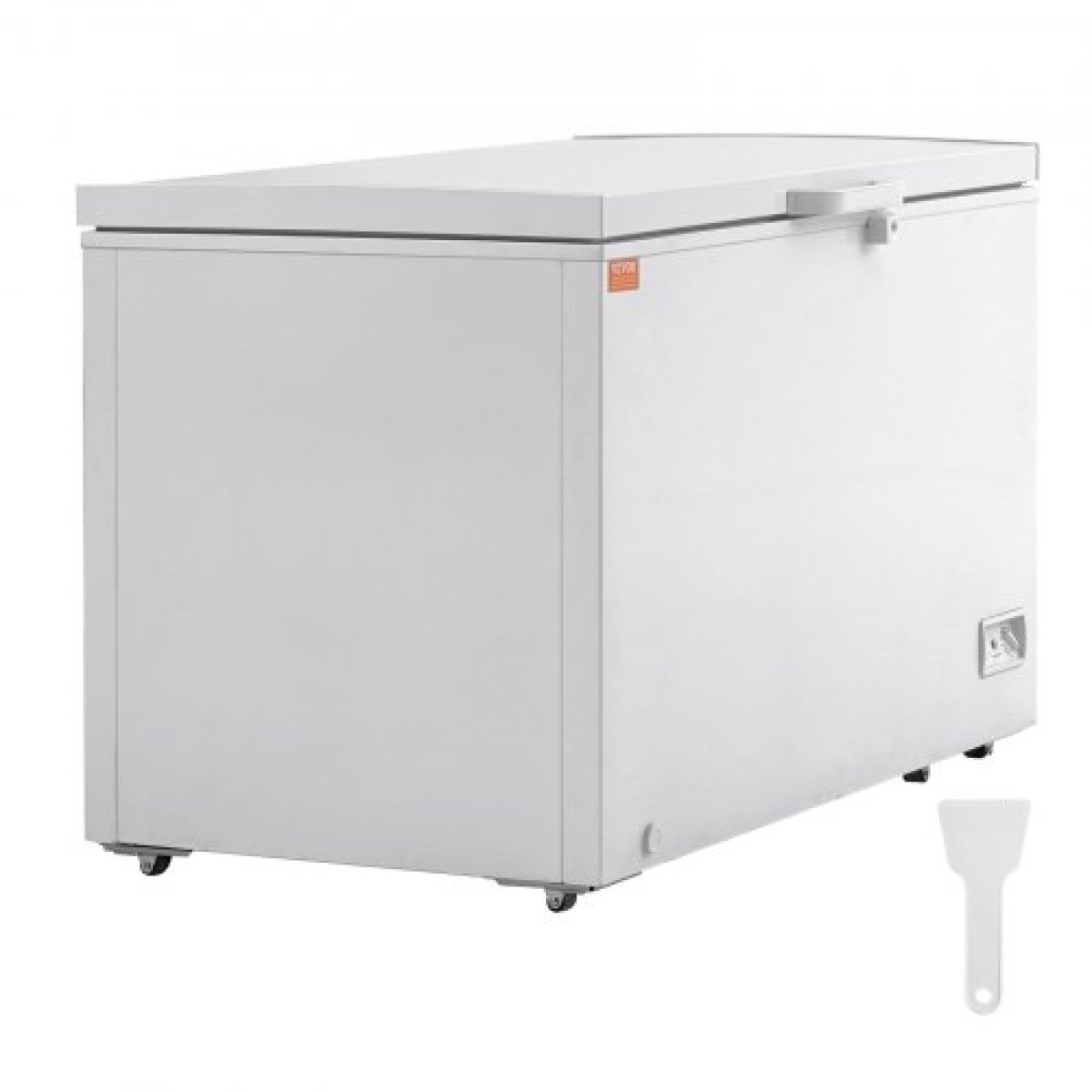 VEVOR Chest Freezer, 12,8 cu.ft / 345 L Μεγάλη κατάψυξη & 4 αφαιρούμενα καλάθια, Επαγγελματικοί καταψύκτες στο επάνω μέρος ανοιχτής πόρτας με ανοιγόμενη πόρτα με καπάκι κλειδώματος, ρυθμιζόμενη θερμοκρασία 7 επιπέδων, φωτισμός LED, 6 τροχοί