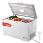 VEVOR Chest Freezer, 12,8 cu.ft / 345 L Μεγάλη κατάψυξη & 4 αφαιρούμενα καλάθια, Επαγγελματικοί καταψύκτες στο επάνω μέρος ανοιχτής πόρτας με ανοιγόμενη πόρτα με καπάκι κλειδώματος, ρυθμιζόμενη θερμοκρασία 7 επιπέδων, φωτισμός LED, 6 τροχοί