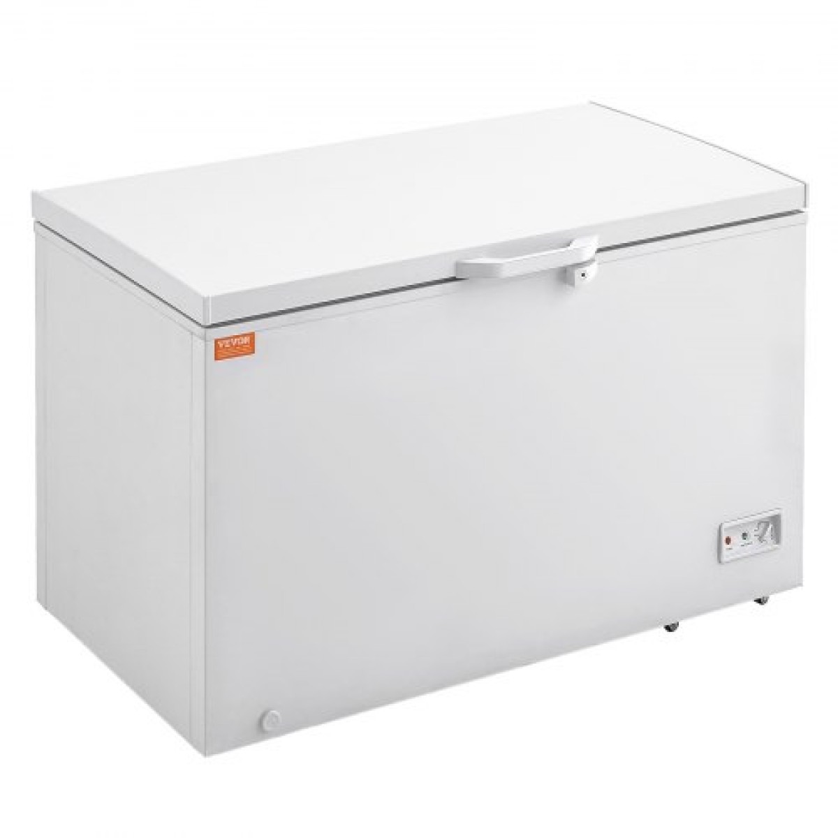 VEVOR Chest Freezer, 12,8 cu.ft / 345 L Μεγάλη κατάψυξη & 4 αφαιρούμενα καλάθια, Επαγγελματικοί καταψύκτες στο επάνω μέρος ανοιχτής πόρτας με ανοιγόμενη πόρτα με καπάκι κλειδώματος, ρυθμιζόμενη θερμοκρασία 7 επιπέδων, φωτισμός LED, 6 τροχοί