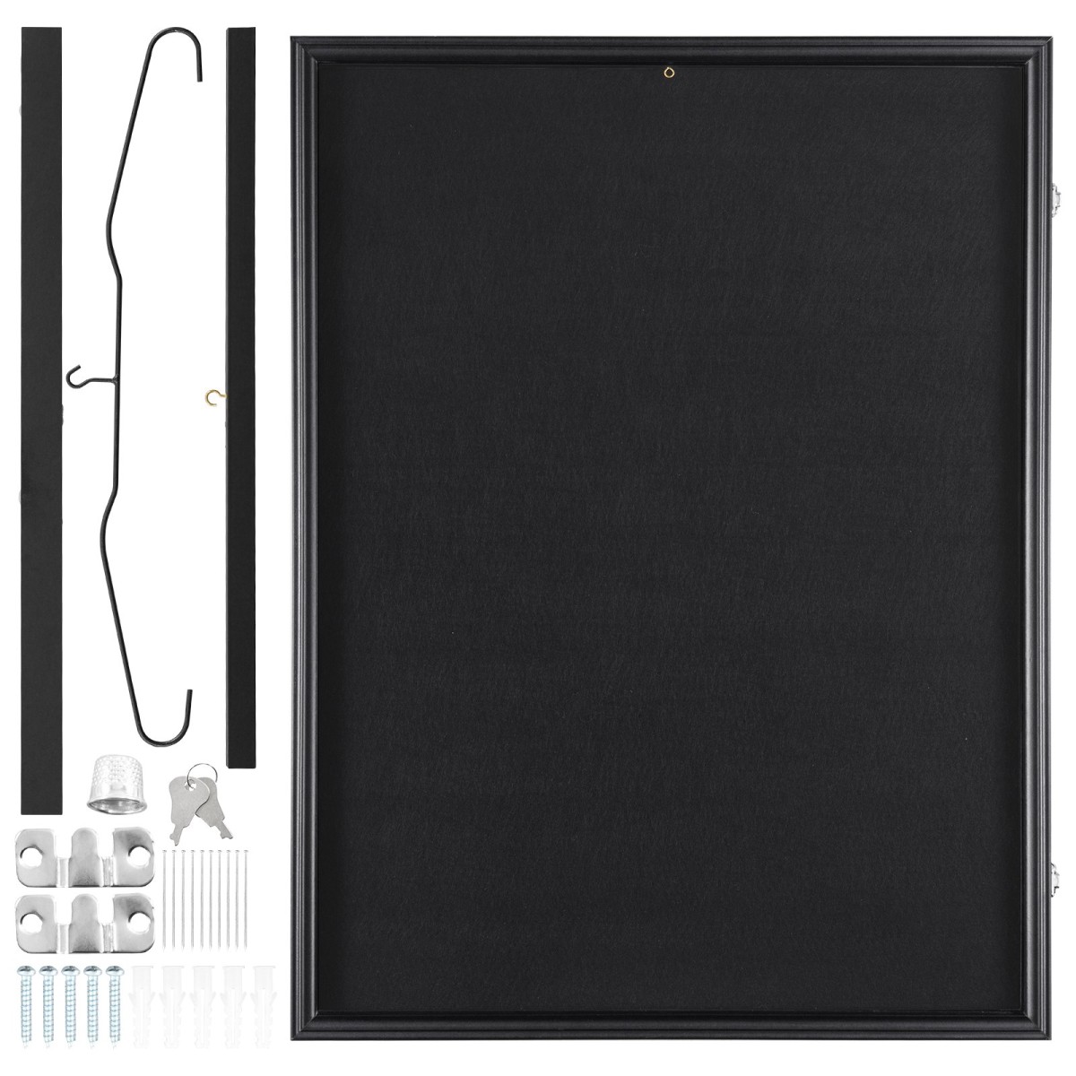 Θήκη πλαισίου οθόνης VEVOR Jersey, 590 x 790 x 40 mm (23,3 x 31,2 x 1,5 ίντσες), Μεγάλο Sport Jersey Shadow Box με 98% προστασία από υπεριώδη ακτινοβολία για υπολογιστή και κρεμάστρες, για μπλούζα και στολή για μπάσκετ μπάσκετ ποδοσφαίρου χόκεϊ
