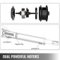 VEVOR Swing Gate Operator Double Automatic Gate Opener Up to 300kg and Long 2,7m 50W AC Wing Gate Automatic Gate with Full Push/Pull to Open Kit Remote Control 16mm/s