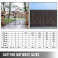 VEVOR Swing Gate Operator Double Automatic Gate Opener Up to 300kg and Long 2,7m 50W AC Wing Gate Automatic Gate with Full Push/Pull to Open Kit Remote Control 16mm/s