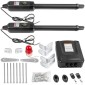 VEVOR Swing Gate Operator Double Automatic Gate Opener Up to 300kg and Long 2,7m 50W AC Wing Gate Automatic Gate with Full Push/Pull to Open Kit Remote Control 16mm/s