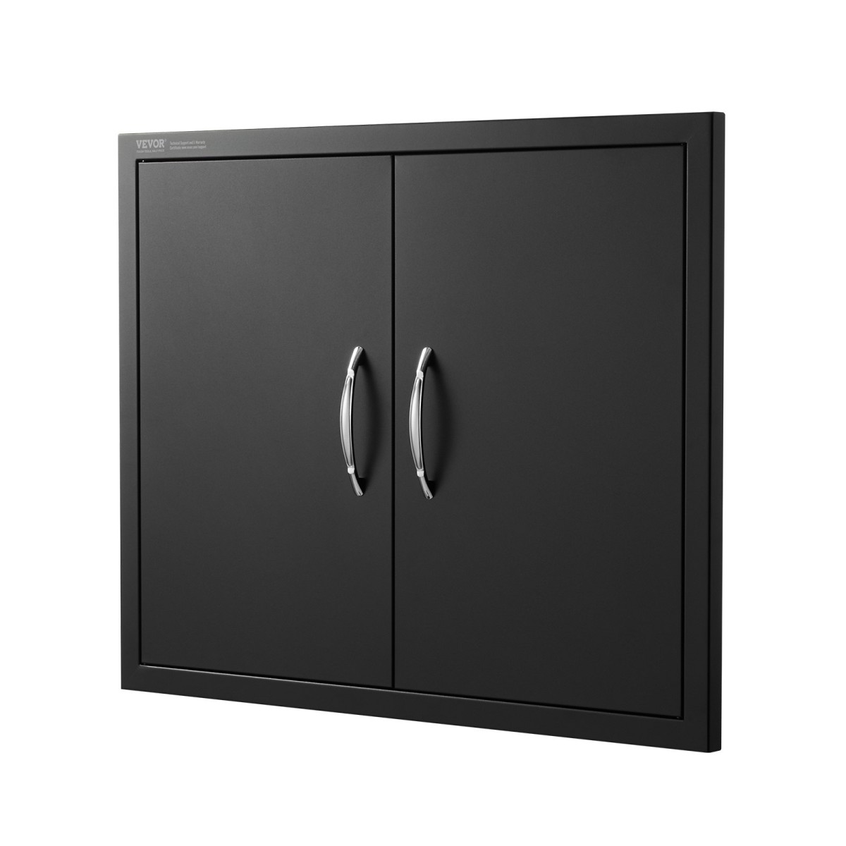 VEVOR BBQ Access Door, 788x610 mm Διπλή Πόρτα Εξωτερικής Κουζίνας, Πόρτα Ψυχρής Πλάτας Flush Mount, Επιτοίχια Κατακόρυφη Πόρτα με χερούλια, για BBQ Island, Ψητοπωλείο, Εξωτερικό ντουλάπι