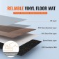 VEVOR Πλακάκια δαπέδου Interlocking Vinyl 1220 X 185 mm, 10 πλακάκια πάχους 5,5 mm που κουμπώνουν μαζί, DIY δάπεδο με κόκκους ξύλου βαθύ καφέ για κουζίνα, τραπεζαρία, υπνοδωμάτια και μπάνια, Εύκολη διακόσμηση σπιτιού