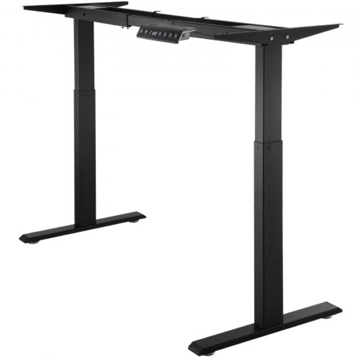 VEVOR Electric Standing Πλαίσιο Διπλού κινητήρα Ρυθμιζόμενο 70-117 cm Υ Μαύρο