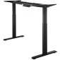 VEVOR Electric Standing Πλαίσιο Διπλού κινητήρα Ρυθμιζόμενο 70-117 cm Υ Μαύρο