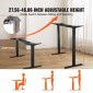 VEVOR Electric Standing Πλαίσιο Διπλού κινητήρα Ρυθμιζόμενο 70-117 cm Υ Μαύρο
