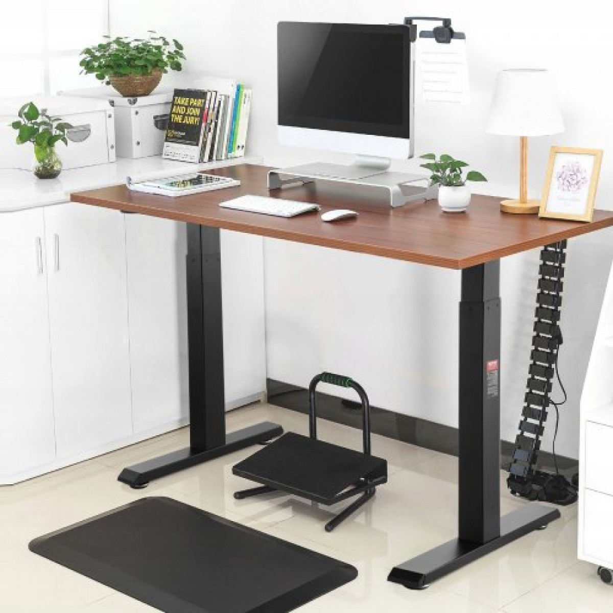 VEVOR Electric Standing Πλαίσιο Διπλού κινητήρα Ρυθμιζόμενο 70-117 cm Υ Μαύρο