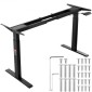 VEVOR Electric Standing Πλαίσιο Διπλού κινητήρα Ρυθμιζόμενο 70-117 cm Υ Μαύρο