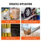 VEVOR Πολυεστερική ταινία έλξης, 3/4" x 265' Mule Tape Επίπεδο σχοινί, 2500 lbf εφελκυστική ικανότητα, τυπωμένη ταινία έλξης καλωδίου με πλέγμα για συσκευασία, κηπουρική, επαγγελματικά ηλεκτρικά, εργασίες αγωγών, λευκό