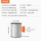 VEVOR Πολυεστερική ταινία έλξης, 3/4" x 265' Mule Tape Επίπεδο σχοινί, 2500 lbf εφελκυστική ικανότητα, τυπωμένη ταινία έλξης καλωδίου με πλέγμα για συσκευασία, κηπουρική, επαγγελματικά ηλεκτρικά, εργασίες αγωγών, λευκό