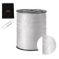 VEVOR Πολυεστερική ταινία έλξης, 3/4" x 265' Mule Tape Επίπεδο σχοινί, 2500 lbf εφελκυστική ικανότητα, τυπωμένη ταινία έλξης καλωδίου με πλέγμα για συσκευασία, κηπουρική, επαγγελματικά ηλεκτρικά, εργασίες αγωγών, λευκό