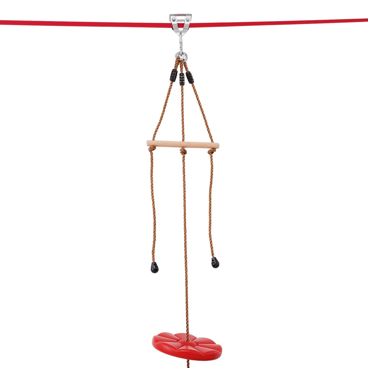Κιτ Zipline VEVOR για παιδιά και ενήλικες, κιτ φερμουάρ 65 ποδιών έως 500 λίβρες, φερμουάρ Γρήγορης ρύθμισης εξωτερικού χώρου πίσω αυλή, Ψυχαγωγία παιδικής χαράς με φερμουάρ, νάιλον ζώνη ασφαλείας, κάθισμα και τιμόνι