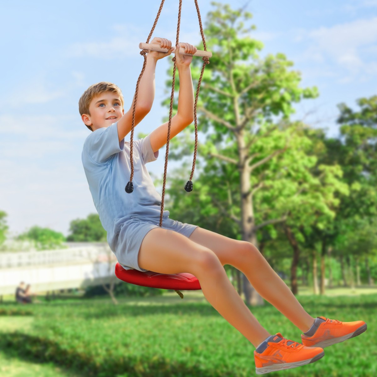 Κιτ Zipline VEVOR για παιδιά και ενήλικες, κιτ φερμουάρ 65 ποδιών έως 500 λίβρες, φερμουάρ Γρήγορης ρύθμισης εξωτερικού χώρου πίσω αυλή, Ψυχαγωγία παιδικής χαράς με φερμουάρ, νάιλον ζώνη ασφαλείας, κάθισμα και τιμόνι