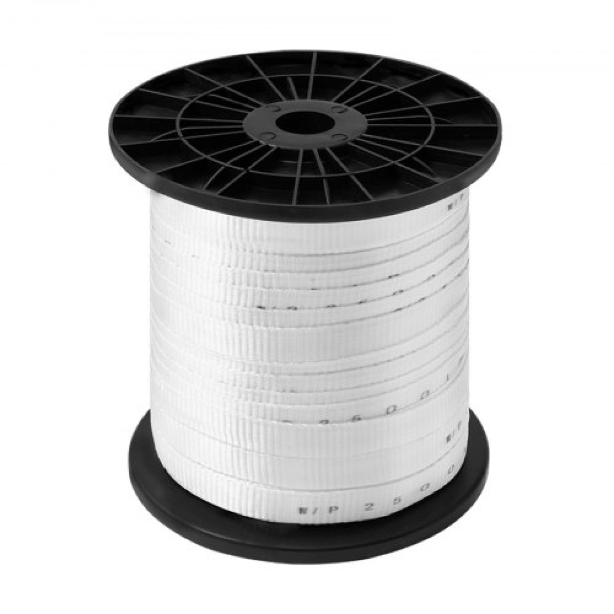 VEVOR Πολυεστερική ταινία έλξης, 3/4" x 318' Mule Tape Επίπεδο σχοινί, 2500 lbf εφελκυστική ικανότητα, τυπωμένη ταινία έλξης καλωδίου με πλέγμα για συσκευασία, κηπουρική, εμπορικά ηλεκτρικά είδη, εργασίες αγωγών, λευκό