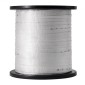 VEVOR Πολυεστερική ταινία έλξης, 3/4" x 318' Mule Tape Επίπεδο σχοινί, 2500 lbf εφελκυστική ικανότητα, τυπωμένη ταινία έλξης καλωδίου με πλέγμα για συσκευασία, κηπουρική, εμπορικά ηλεκτρικά είδη, εργασίες αγωγών, λευκό