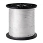 VEVOR Πολυεστερική ταινία έλξης, 3/4" x 318' Mule Tape Επίπεδο σχοινί, 2500 lbf εφελκυστική ικανότητα, τυπωμένη ταινία έλξης καλωδίου με πλέγμα για συσκευασία, κηπουρική, εμπορικά ηλεκτρικά είδη, εργασίες αγωγών, λευκό