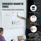 Λευκός πίνακας VEVOR Magnetic Glass, Dry Erase Board 1200 x 800 mm, Επιτοίχιος μεγάλος λευκός γυάλινος πίνακας χωρίς πλαίσιο, με δίσκο μαρκαδόρου, γόμα και 2 μαρκαδόρους, λευκό