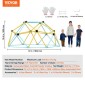 VEVOR Climbing Dome, 6FT Geometric Dome Climber Play Center για παιδιά 3 έως 9 ετών, Jungle Gym που υποστηρίζει 600LBS και Easy Assembly, με λαβή αναρρίχησης, εξοπλισμό παιχνιδιού εξωτερικού χώρου και εσωτερικού χώρου για παιδιά